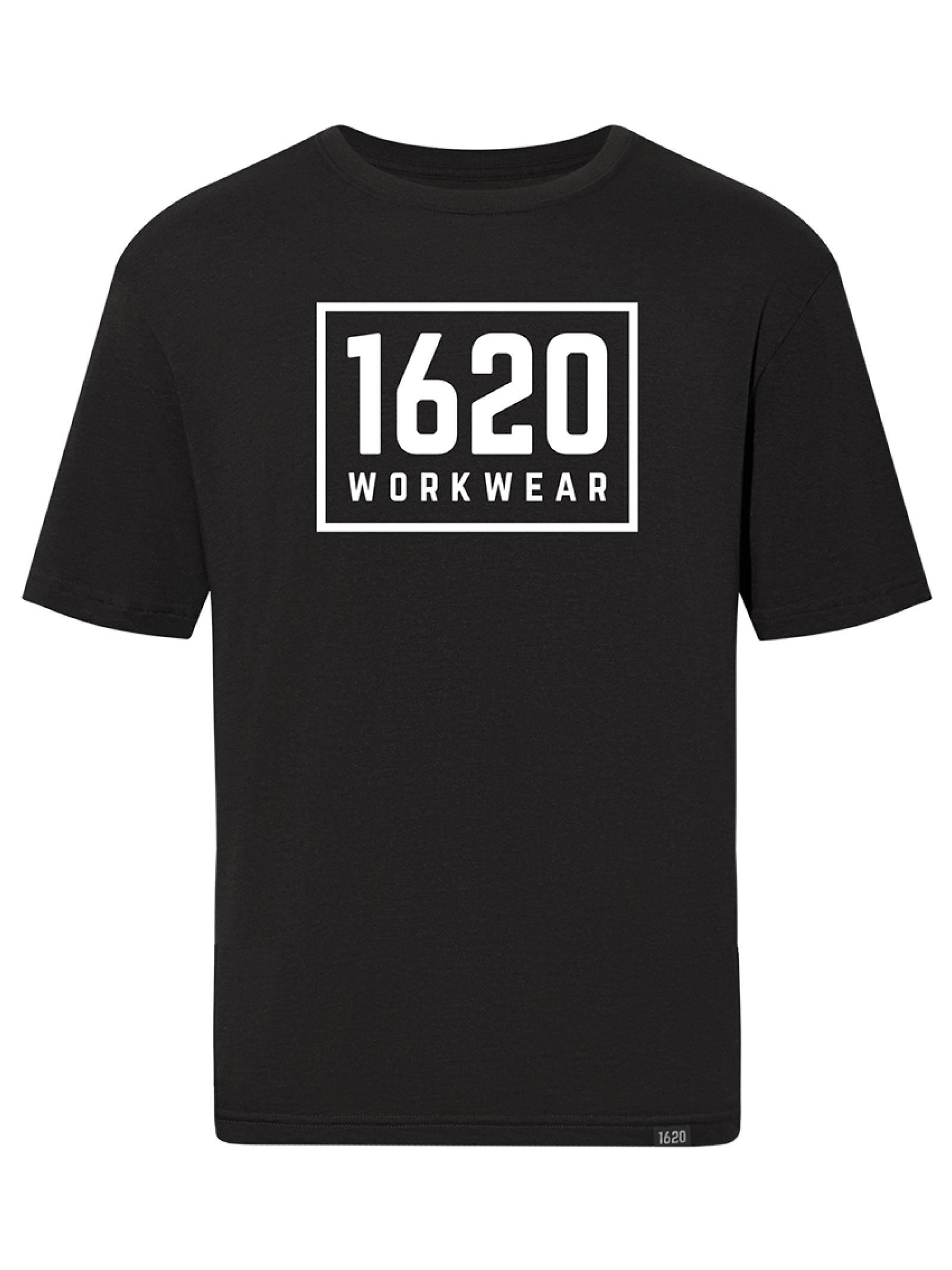 1620 Logo Shirt Short Sleeve Shirts 1620 Workwear, Inc Black Small