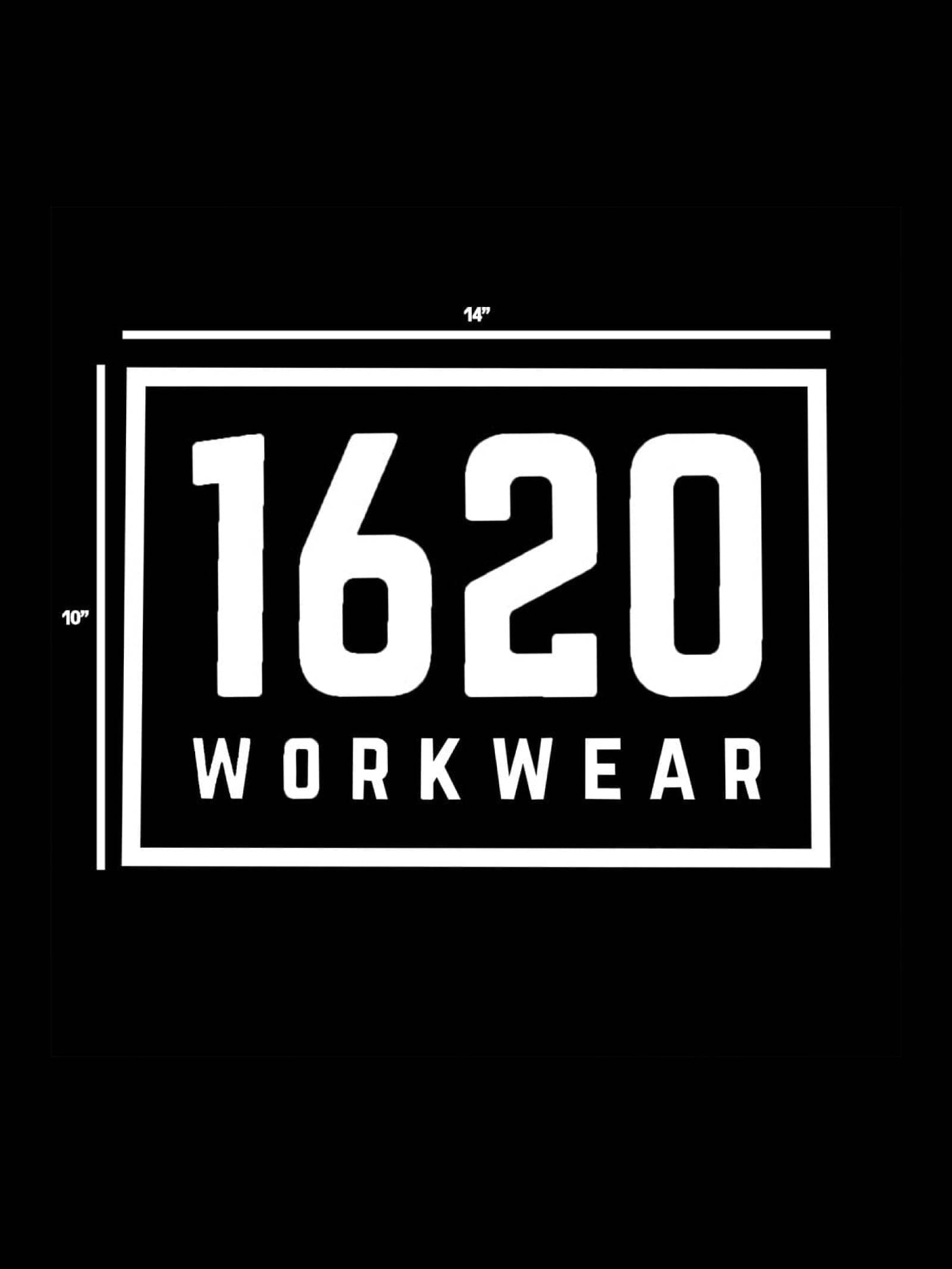 Large Die Cut Sticker Accessories 1620 Workwear, Inc