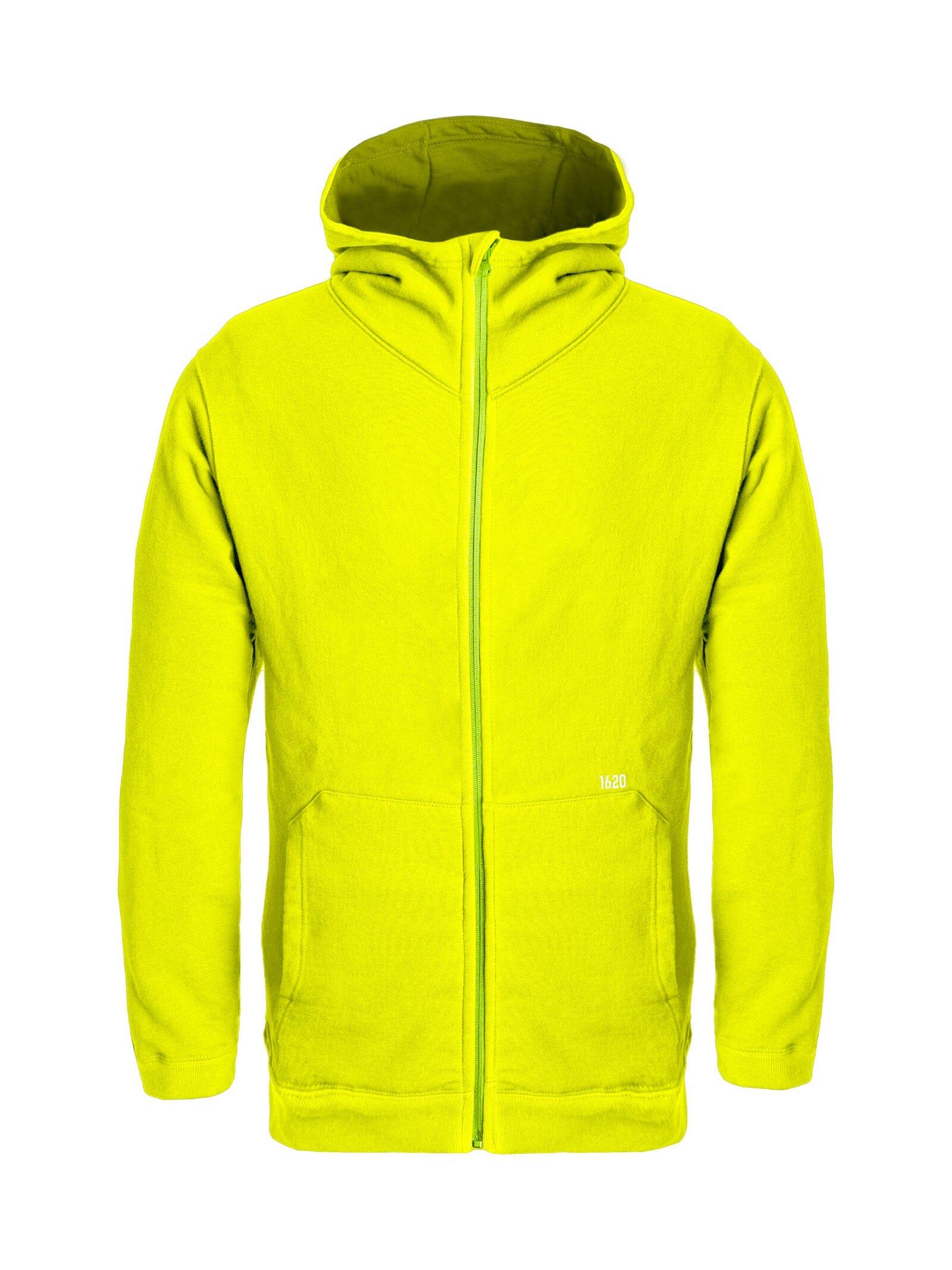 Foundation Full Zip Hoodie Sweatshirts 1620 Workwear, Inc Hi Vis Small