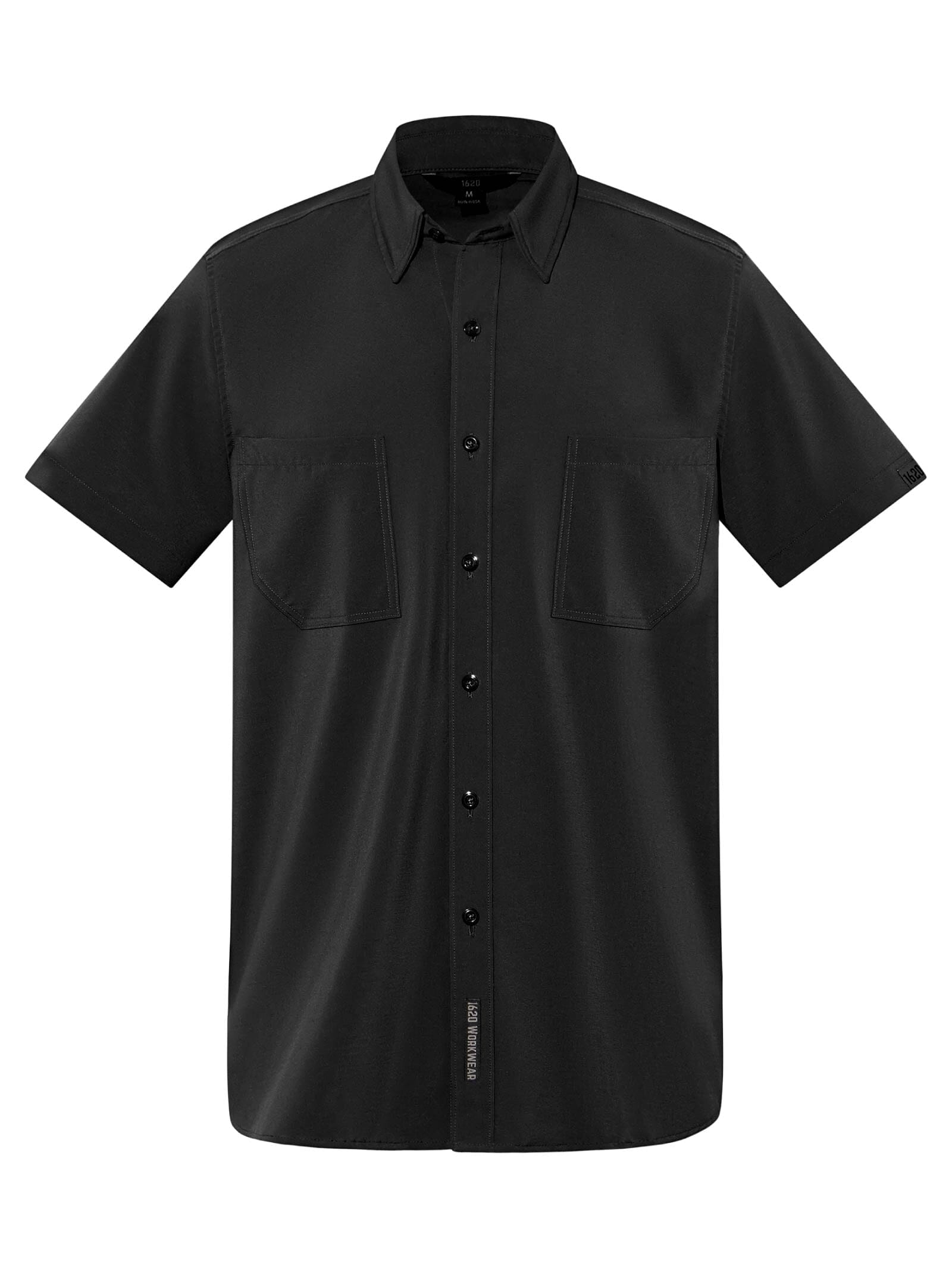 Short Sleeve Work Shirt Shirts 1620 workwear Black Small