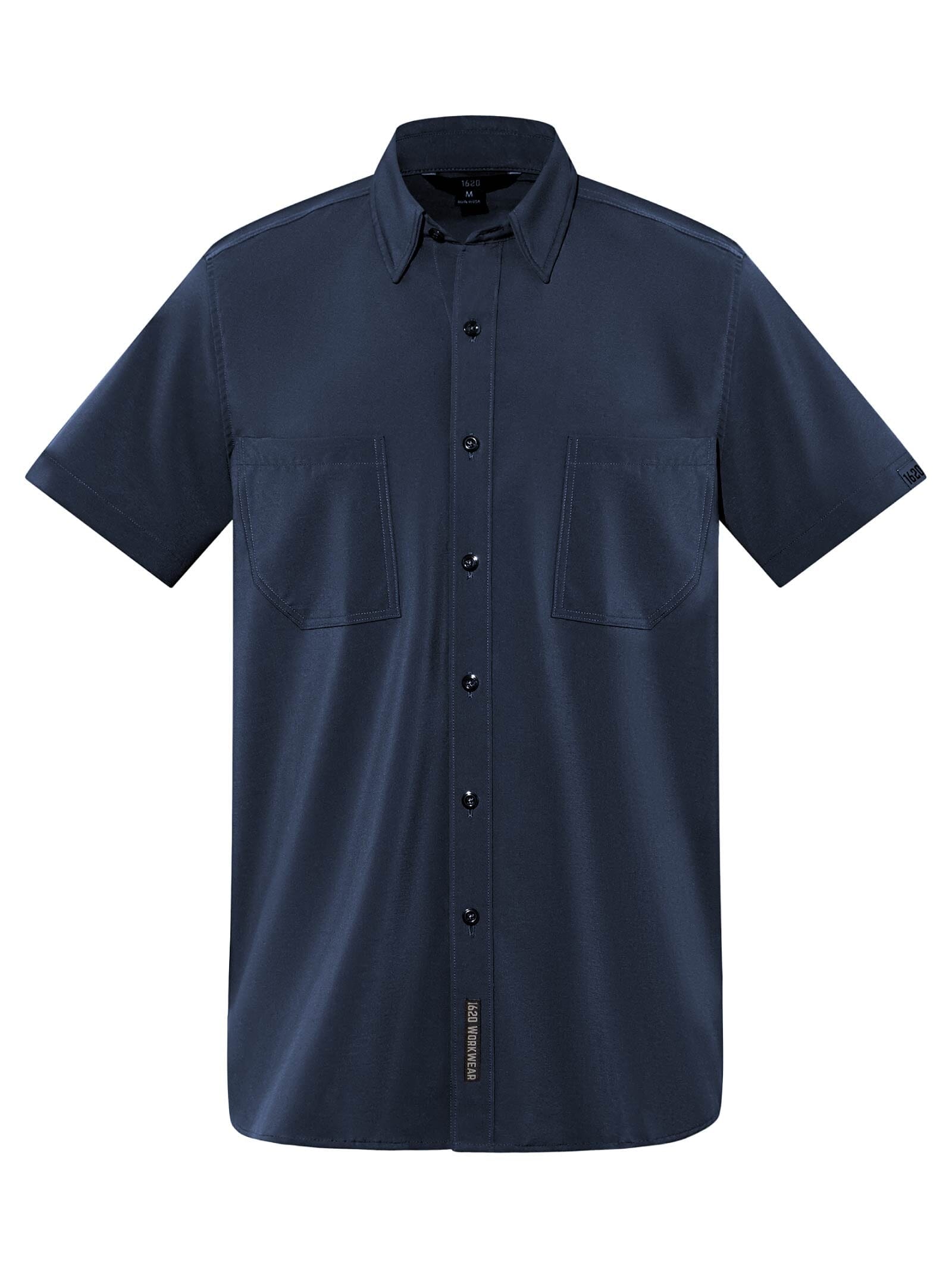 Short Sleeve Work Shirt Shirts 1620 workwear Uniform Blue Small