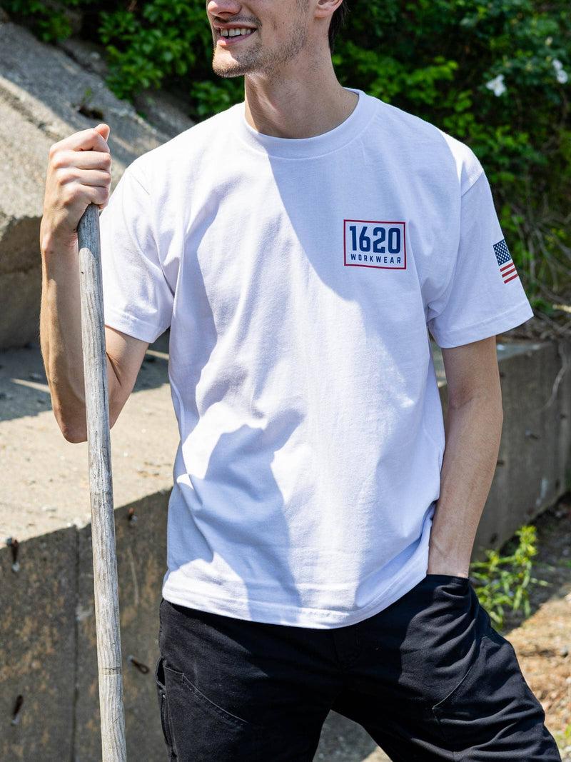 Box Logo Shirt Short Sleeve Shirts 1620 Workwear, Inc White Small 