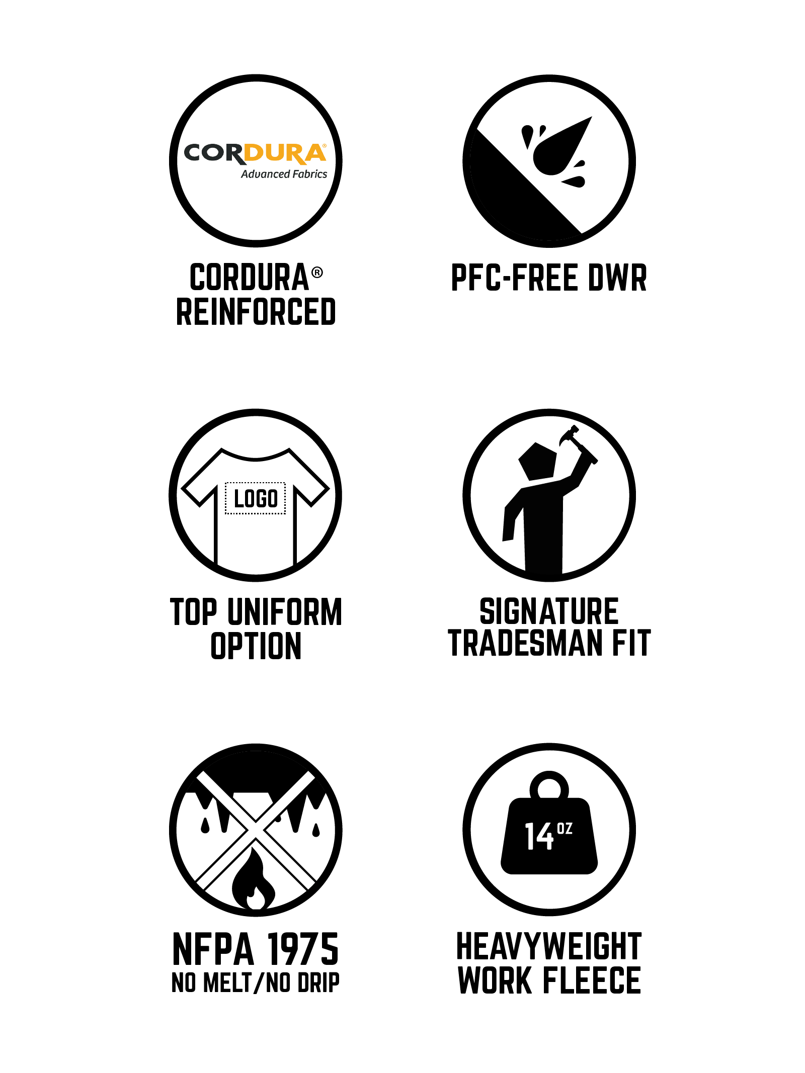 Full Tech Work Hoodie Sweatshirts 1620 workwear