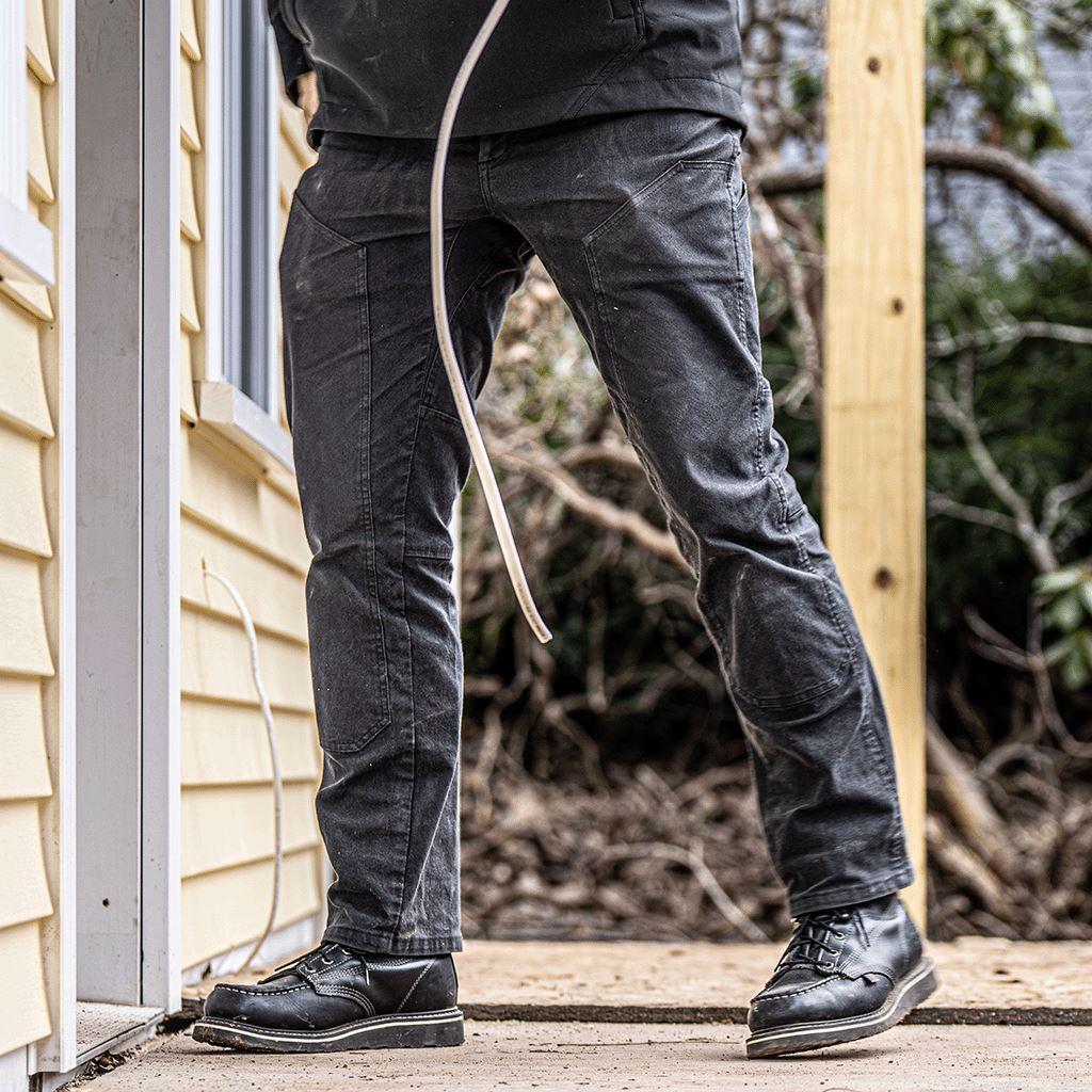 Proof Rover Double-Knee Work Pant - Straight - Anthracite/Black, Work Pants