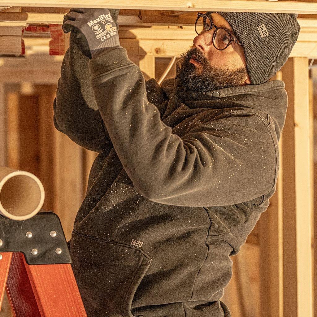 Basic Work Hoodie Sweatshirts 1620 workwear Granite Small 