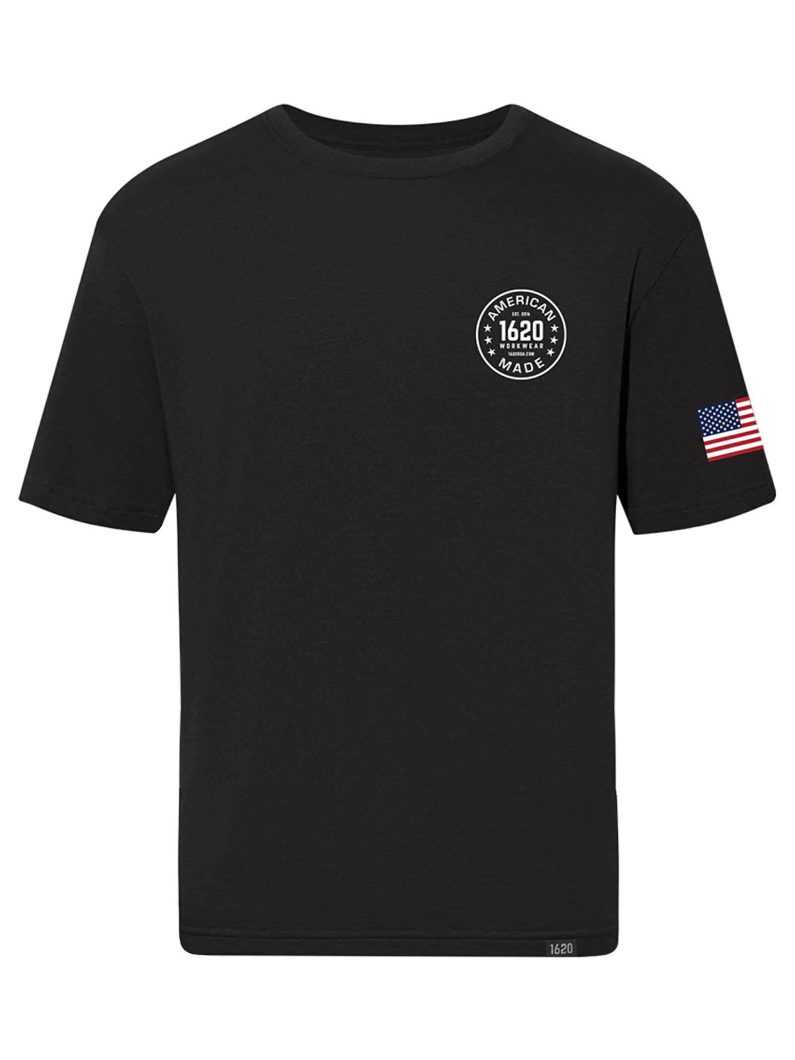 Roundel Shirt Short Sleeve Shirts 1620 Workwear, Inc Black Small