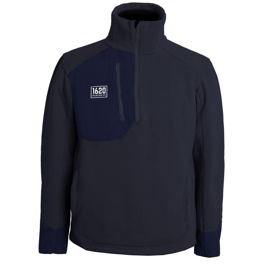 Quarter Zip Tech Sweatshirt Sweatshirts 1620 Workwear, Inc Uniform Blue Small 