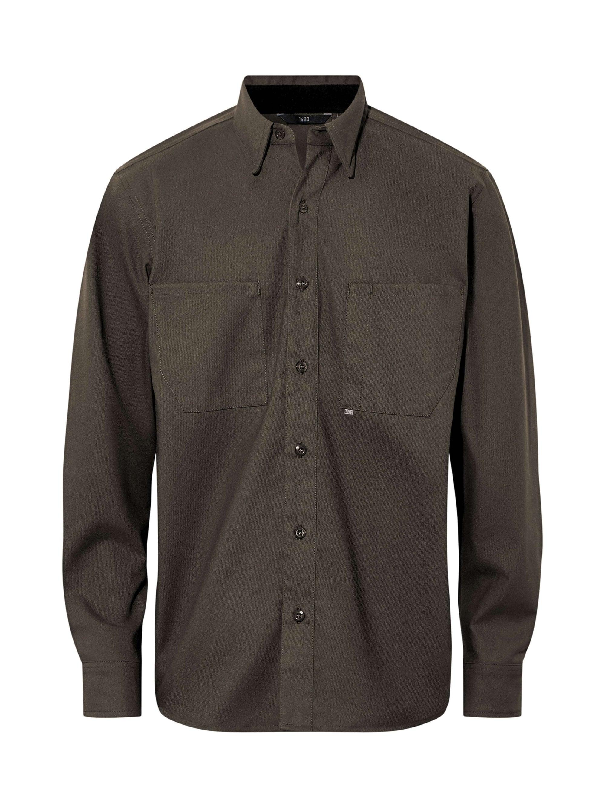 Button Down Work Shirt Shirts 1620 workwear Granite Small