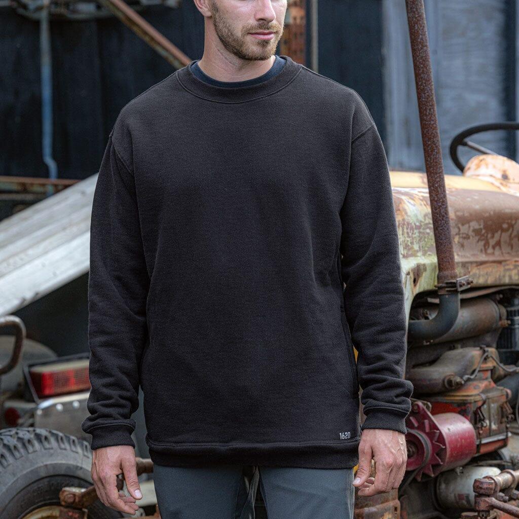 Crew Sweatshirt Sweatshirts 1620 workwear Black Small 