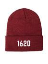 Cuffed Beanie Accessories 1620 Workwear, Inc Embroidered Burgundy