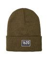 Cuffed Beanie Accessories 1620 Workwear, Inc Patch Hunter Green