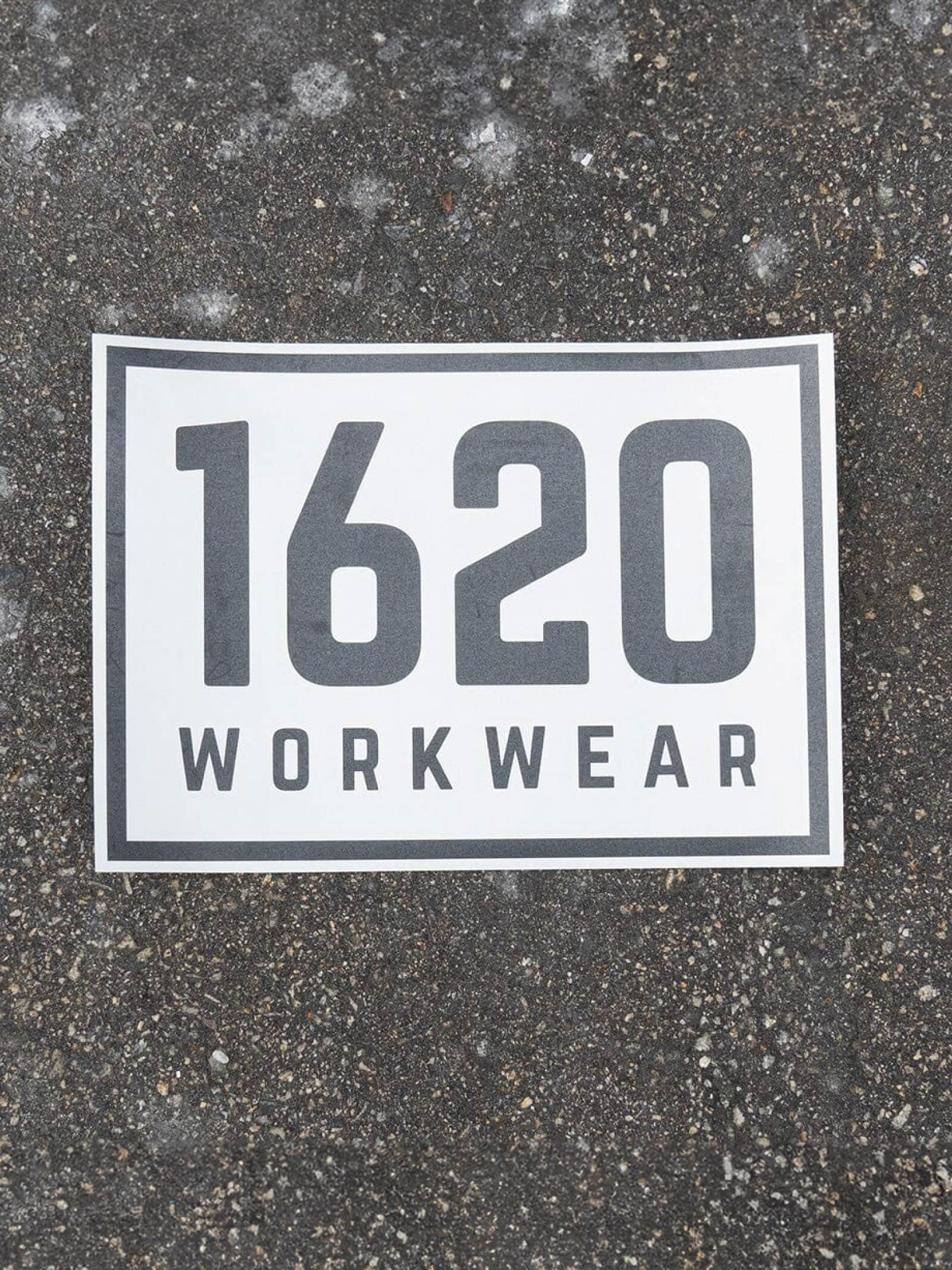 Large Die Cut Sticker Accessories 1620 Workwear, Inc Black