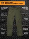 Fleece Lined NYCO Double Knee Utility Pant Pants 1620 Workwear, Inc