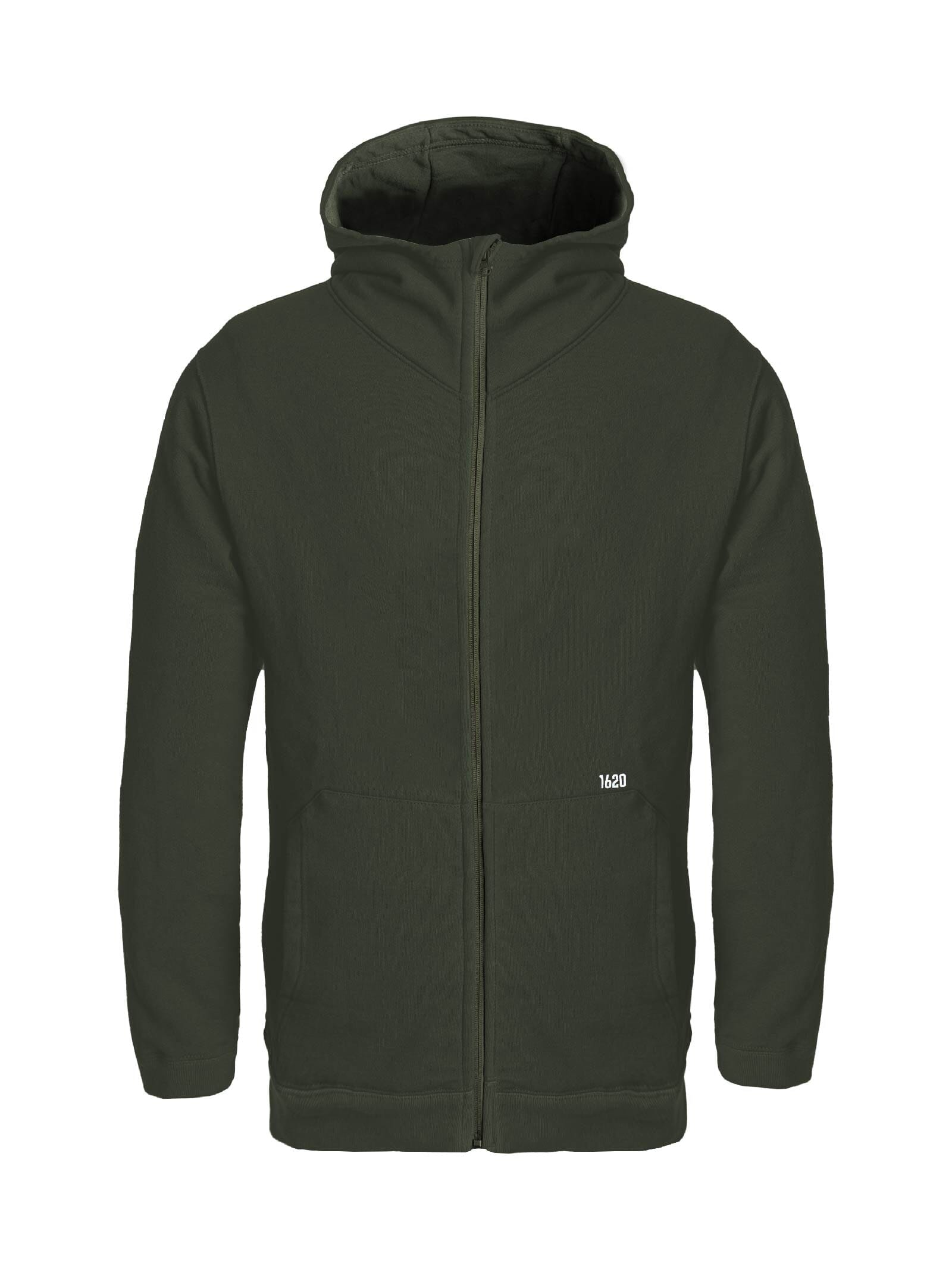 Foundation Full Zip Hoodie Sweatshirts 1620 Workwear, Inc Hunter Green Small 