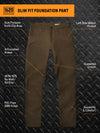 Slim Fit Foundation Pant Pants 1620 workwear