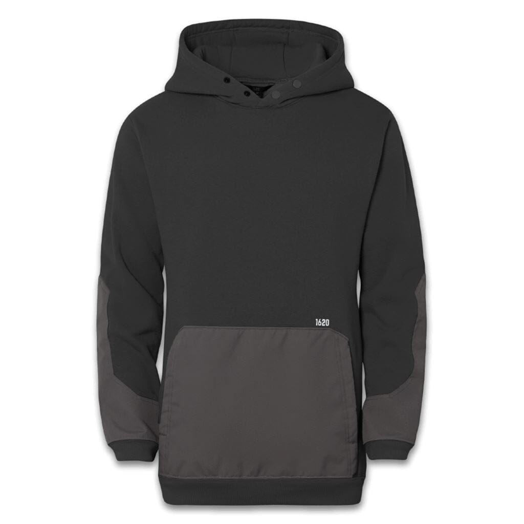 Full Tech Work Hoodie - Reinforced Front Pocket and Elbow Sweatshirts 1620 workwear Granite Medium 