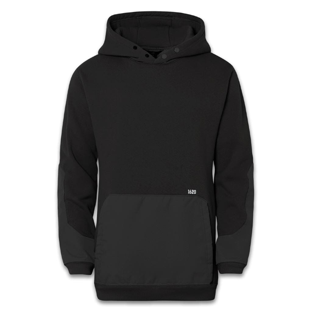 Full Tech Work Hoodie - Reinforced Front Pocket and Elbow Sweatshirts 1620 workwear Granite Medium 