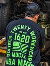 Stacked Logo Shirt Short Sleeve Shirts 1620 Workwear, Inc