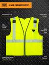 Hi Vis Engineer Vest 1620 Workwear, Inc