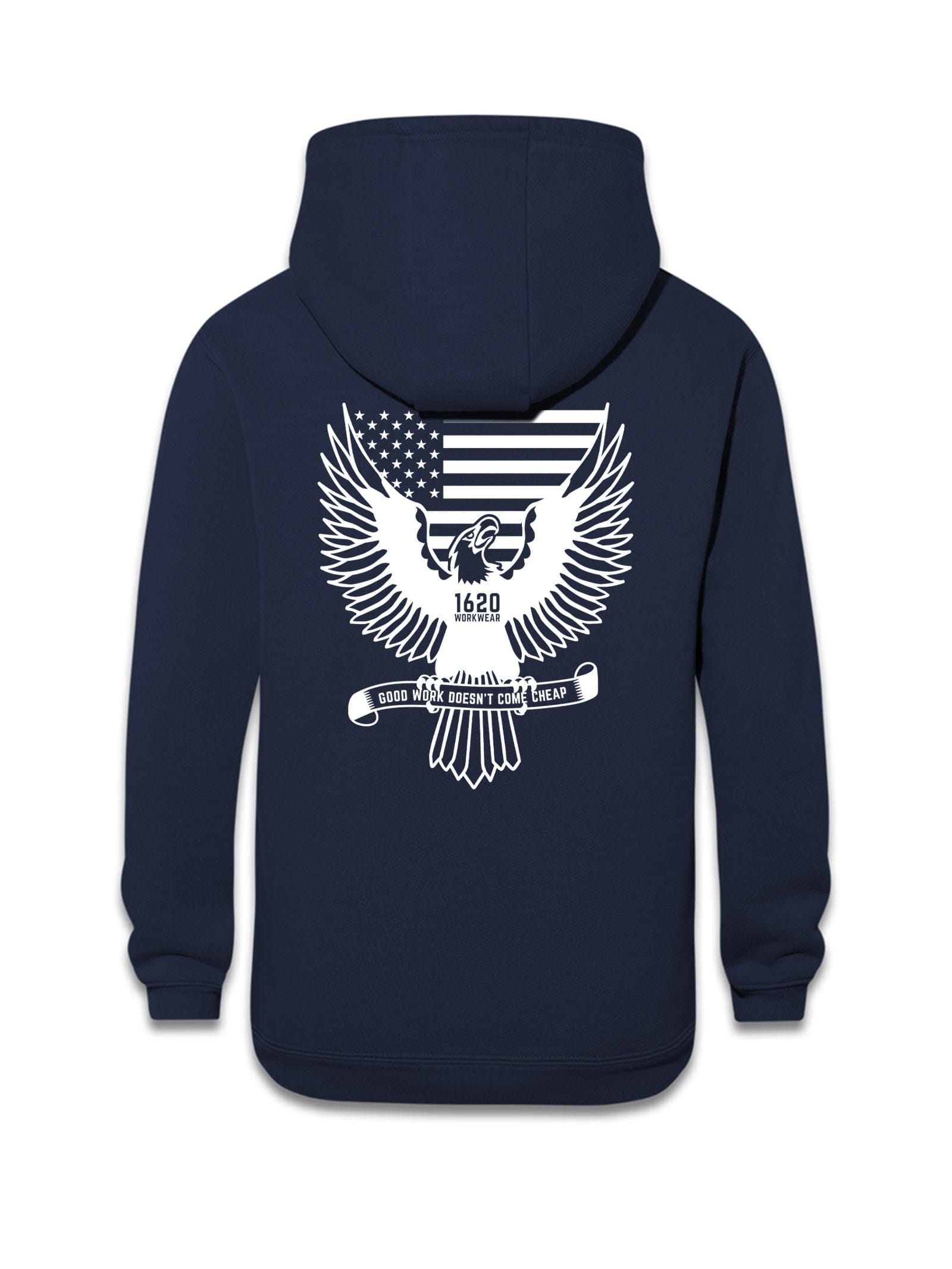 Freedom Work Hoodie Sweatshirts 1620 workwear Uniform Blue Small
