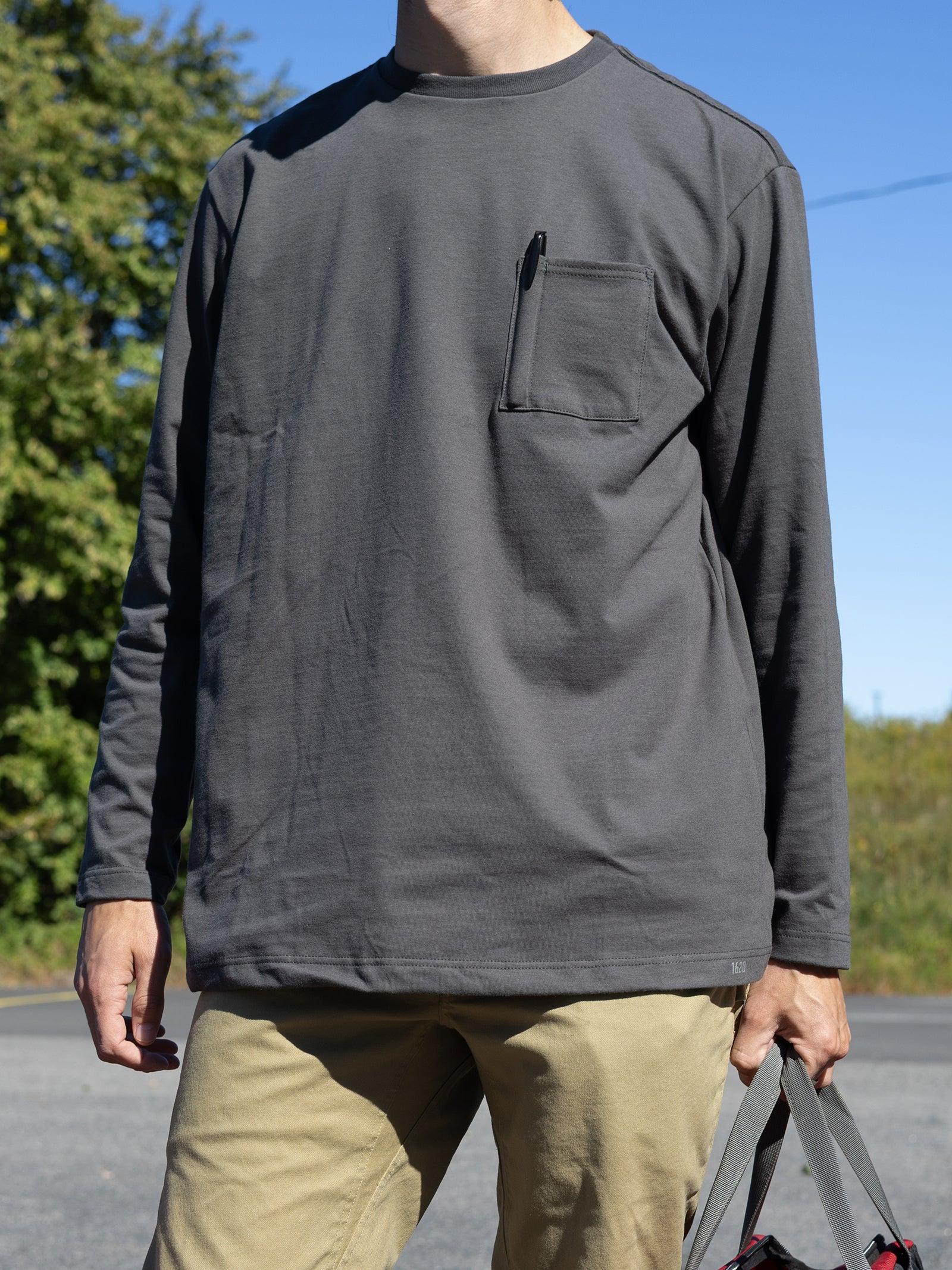 Heavyweight NYCO Long Sleeve Pocket T-Shirt