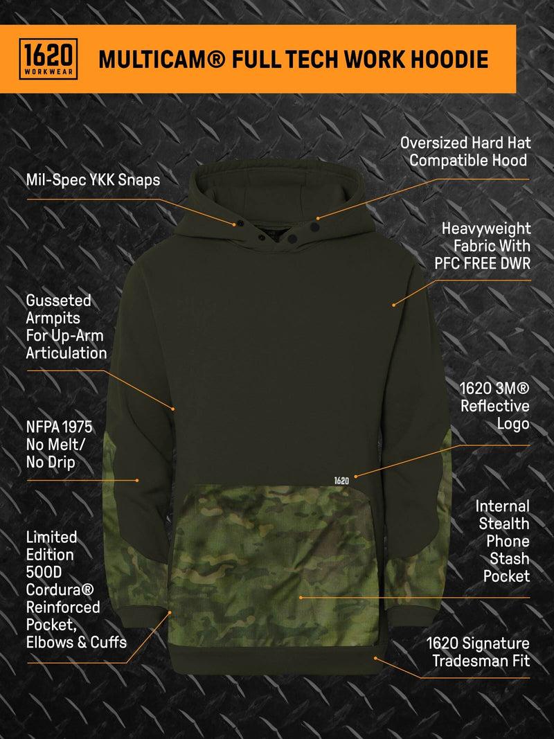 MultiCam® Full Tech Work Hoodie | Limited Edition | Made in the U.S.A ...