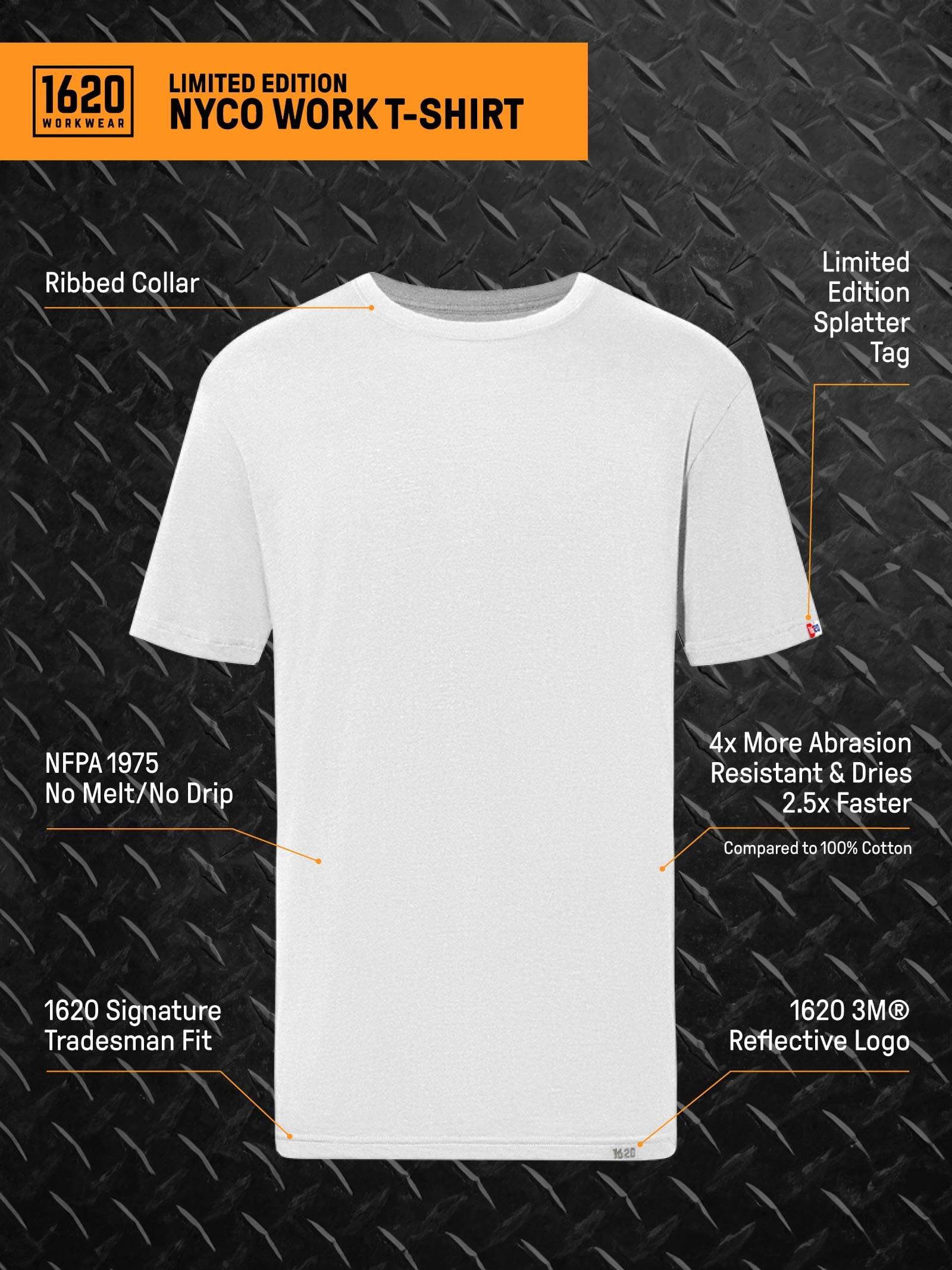 Limited Edition NYCO Work T-Shirt Shirts 1620 workwear