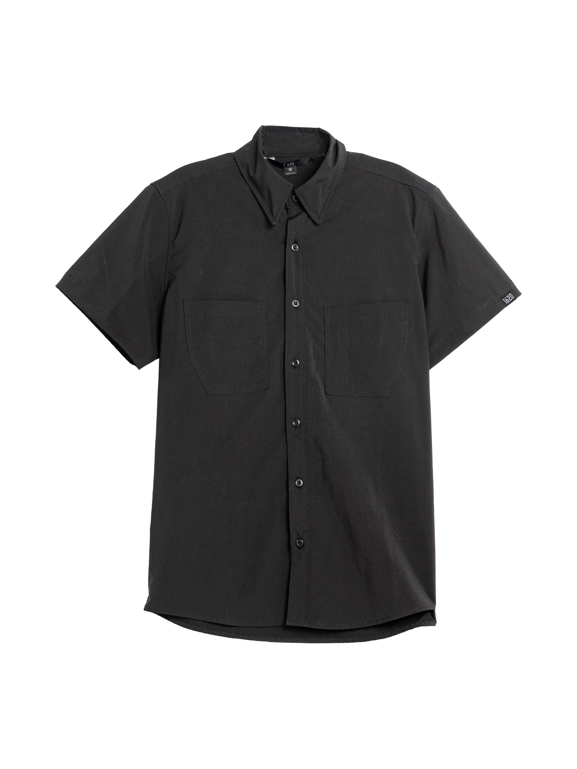 Short Sleeve Work Shirt - Black Medium - FINAL SALE 1620 Workwear, Inc Black Medium