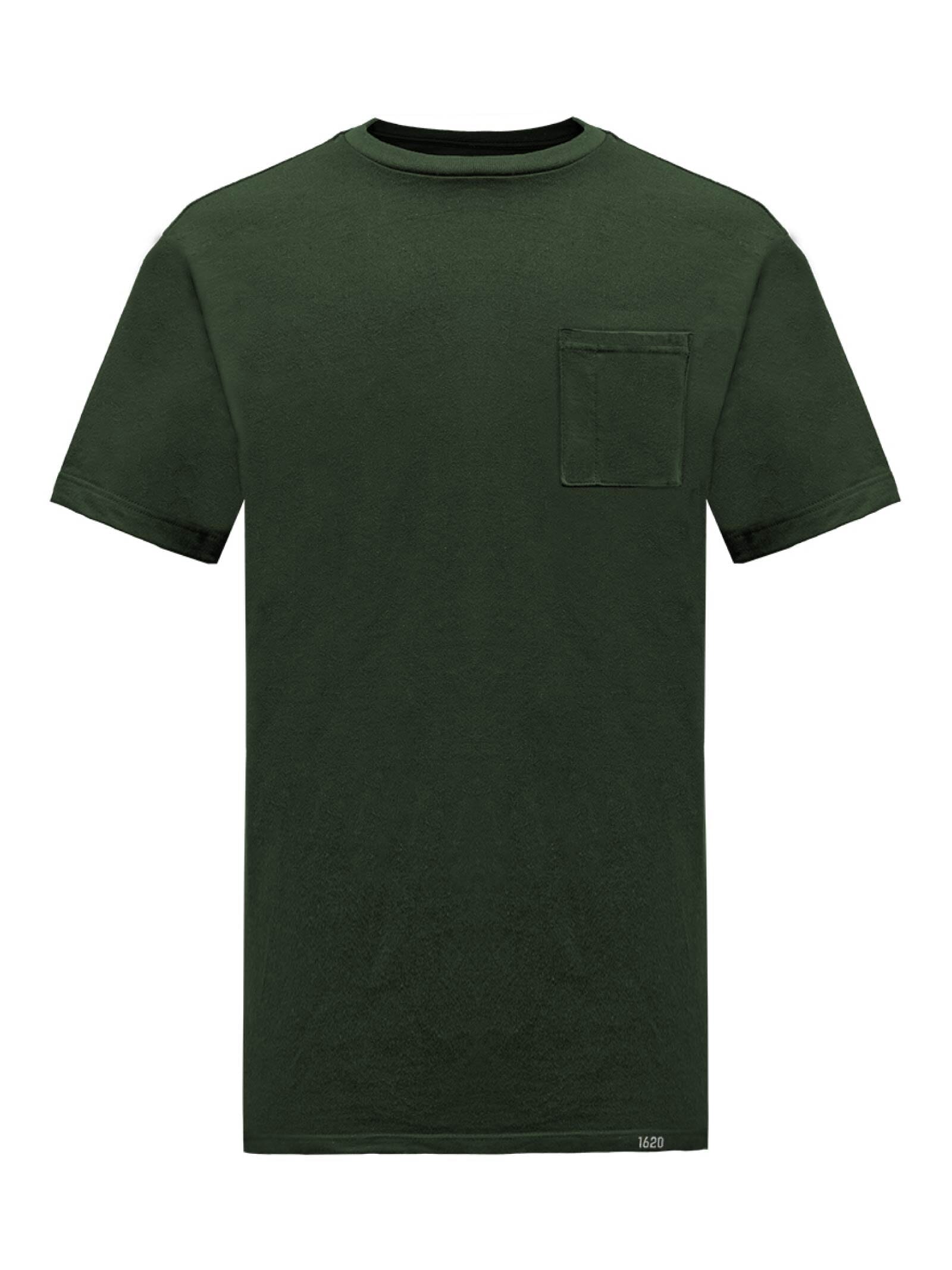 Heavyweight NYCO Pocket T-Shirt Shirts 1620 Workwear, Inc Hunter Green Small
