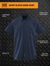 Short Sleeve Work Shirt Shirts 1620 workwear