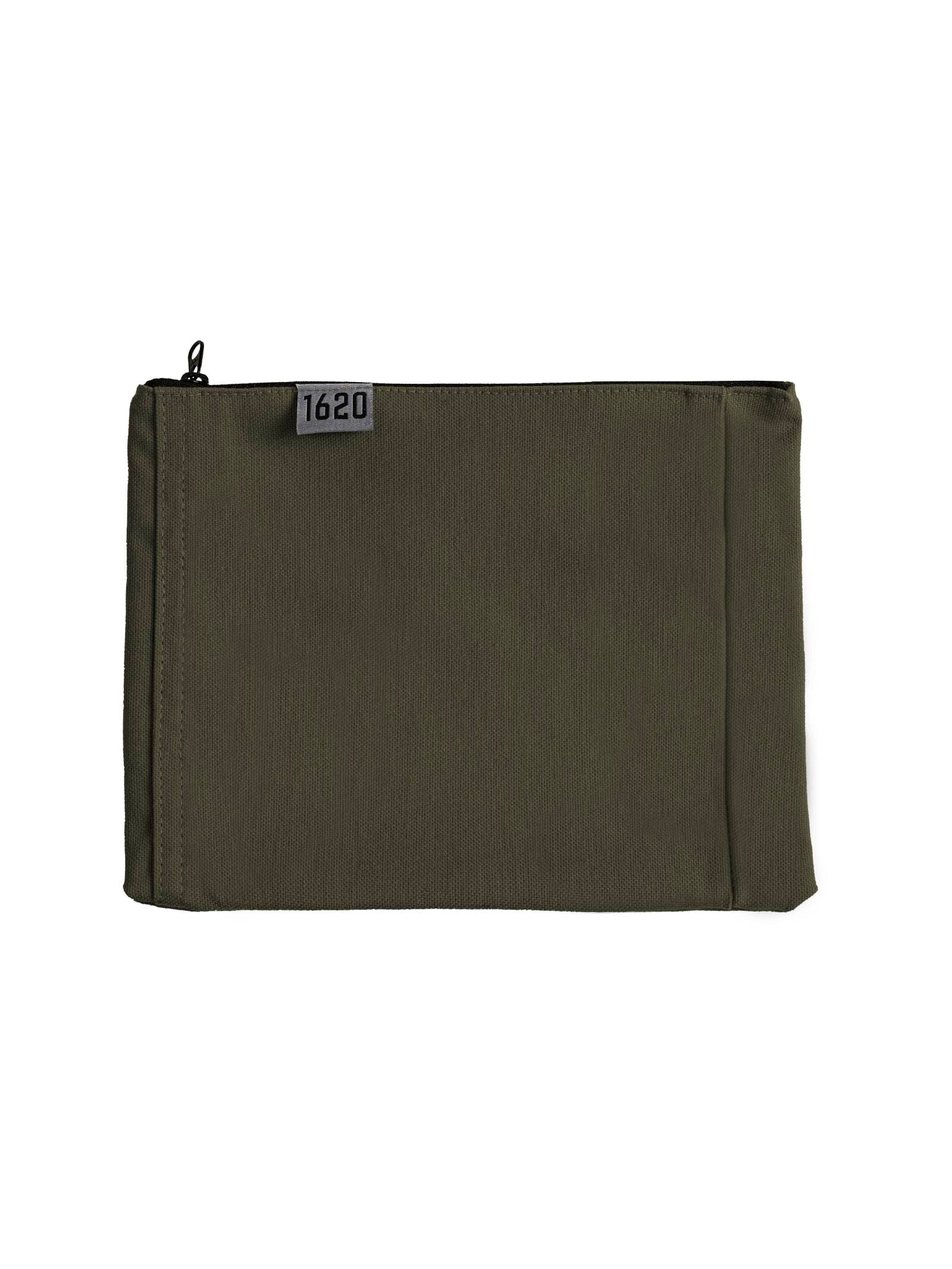 Hem End Zip Pouch upcycle 1620 Workwear, Inc Hunter Green