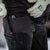 black 1620 WINTER DOUBLE KNEE WORK PANT featuring ykk side vent zipper