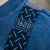 Close up of the branded front straps on The Overall by 1620 Workwear